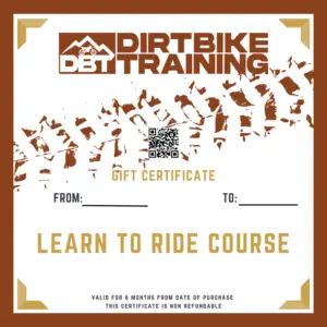 LEARN TO RIDE COURSE GIFT CERTIFICATE